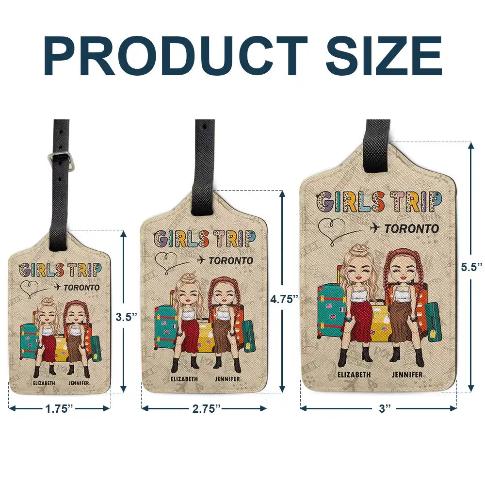 Girls Trip Destination - Personalized Luggage Tag