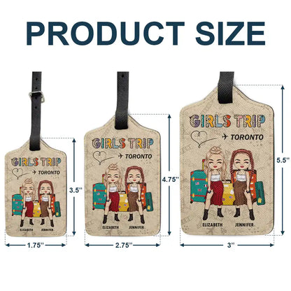 Girls Trip Destination - Personalized Luggage Tag
