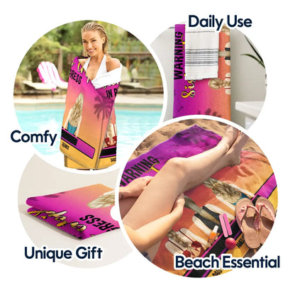 Trip In Progress - Personalized Beach Towel