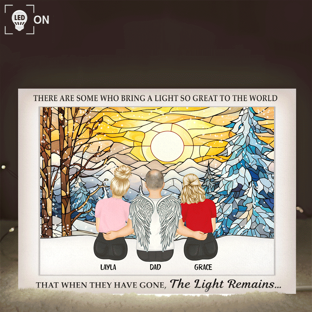 The Light Remains - Personalized Custom Shaped Light Box