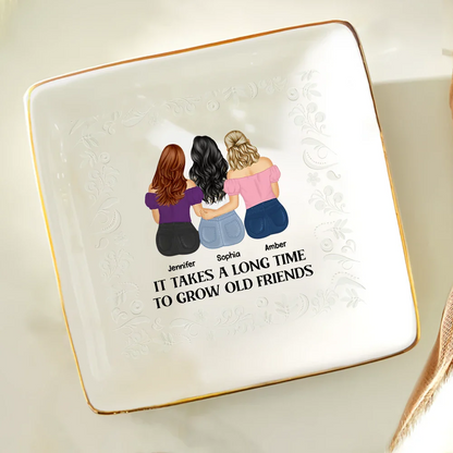 Grow Old Friends - Personalized Ring Dish