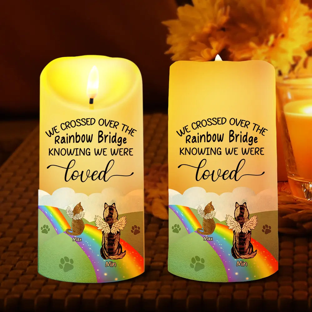 Over The Rainbow Bridge - Personalized Flameless LED Candle