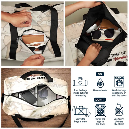 Camping Couple A Lifetime Of Love & Adventure - Personalized Duffle Bag