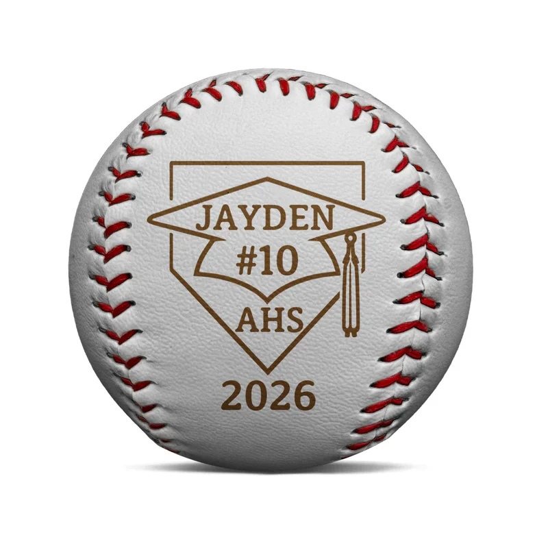 Custom Photo Pencil Sketch Graduate Senior School Baseball Lover - Personalized Baseball, Softball