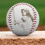 Custom Photo Pencil Sketch Graduate Senior School Baseball Lover - Personalized Baseball, Softball