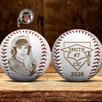 Custom Photo Pencil Sketch Graduate Senior School Baseball Lover - Personalized Baseball, Softball