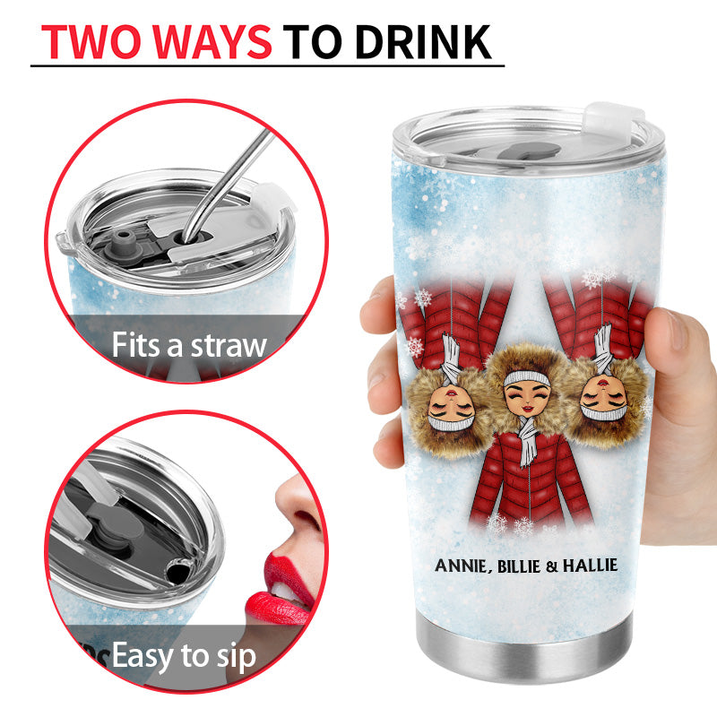 Friends Are Like Snow Flakes - Gift For Best Friends, Besties, BFF - Personalized Custom Tumbler