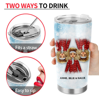 Friends Are Like Snow Flakes - Gift For Best Friends, Besties, BFF - Personalized Custom Tumbler