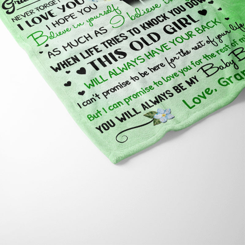 This Old Girl Grandmother - Gift For Granddaughter And Grandson - Personalized Custom Fleece Blanket