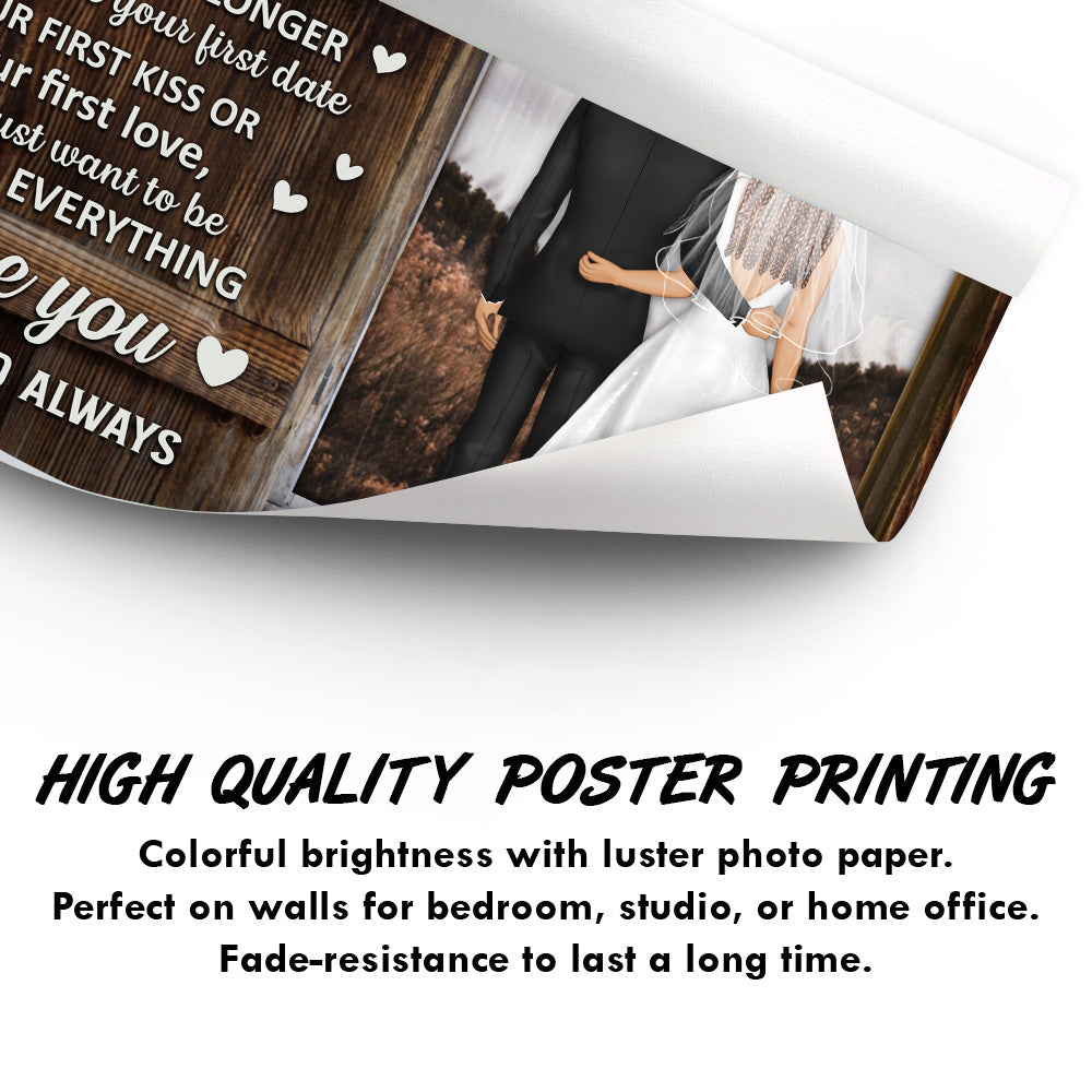 Wedding Anniversary Turn Back The Clock - Personalized Custom Poster