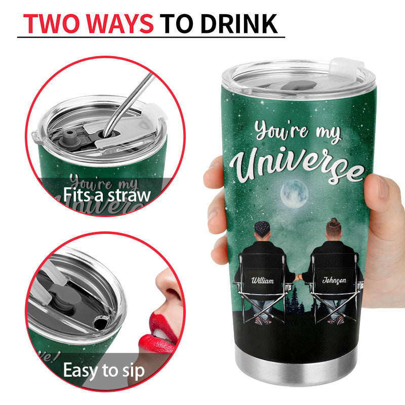 You're My Universe - Gift For Couples - Personalized Custom Tumbler