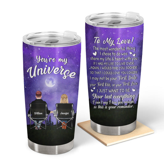 You're My Universe - Gift For Couples - Personalized Custom Tumbler