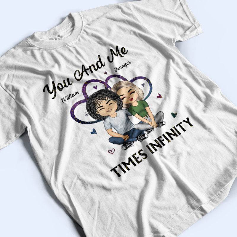 Chibi Couple Heart Together Since - Personalized Custom Hoodie