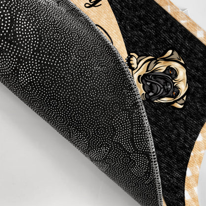 Household Staff - Gift For Singles and Couples Of Dog Owner - Personalized Custom Doormat