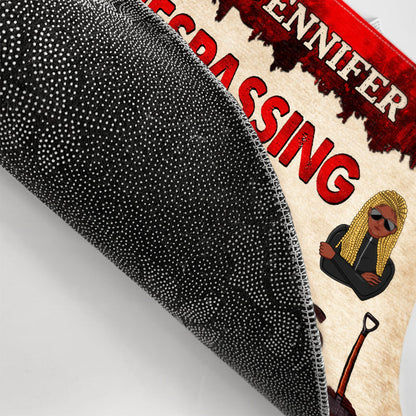 No Trespassing - Gift For Couples - Personalized Custom Doormat