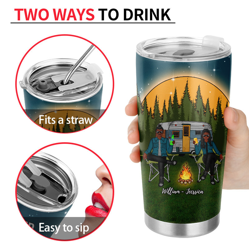 Camping Partners For Life - Gift For Couple - Personalized Custom Tumbler