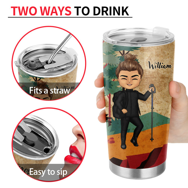 Not All Those Who Wander Hiking Camping - Personalized Custom Tumbler