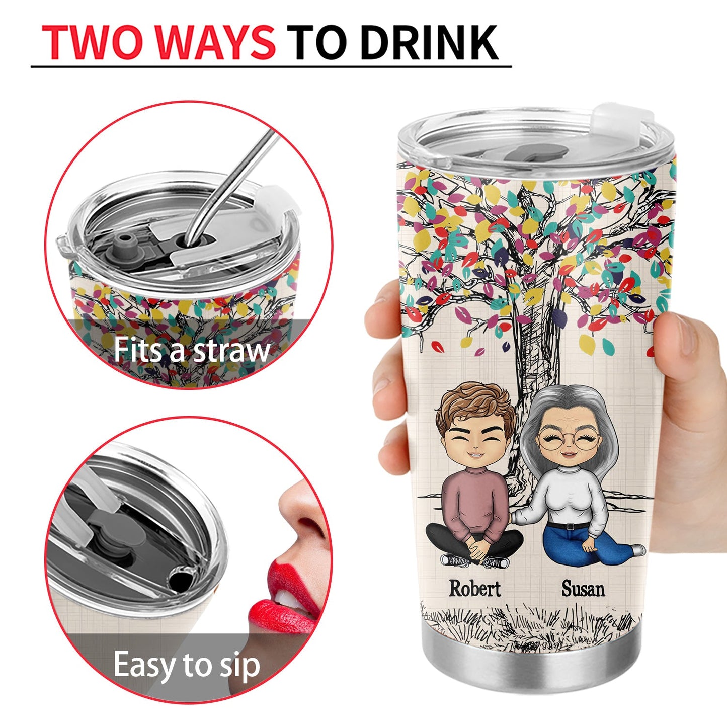 Mother & Children Like Mother Like Daughter - Gift For Mother - Personalized Custom Tumbler