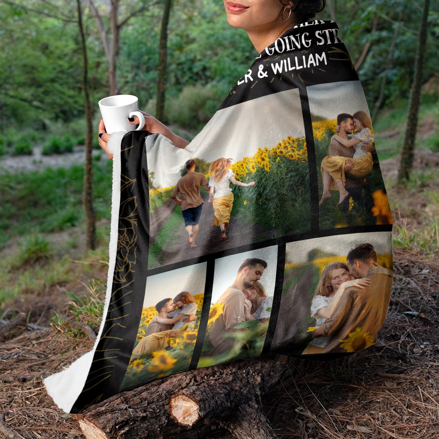 Custom Photo Couple Together Since - Personalized Custom Fleece Blanket