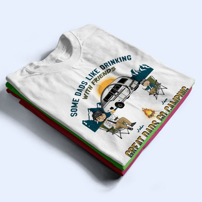 Go Camping With Daughters - Gift For Father - Personalized Custom T Shirt