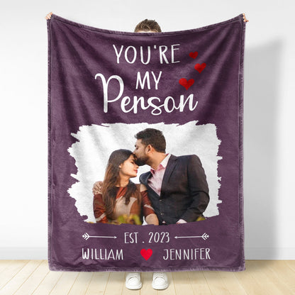 Custom Photo Couples You Are The Best Thing - Gift For Couples - Personalized Fleece Blanket