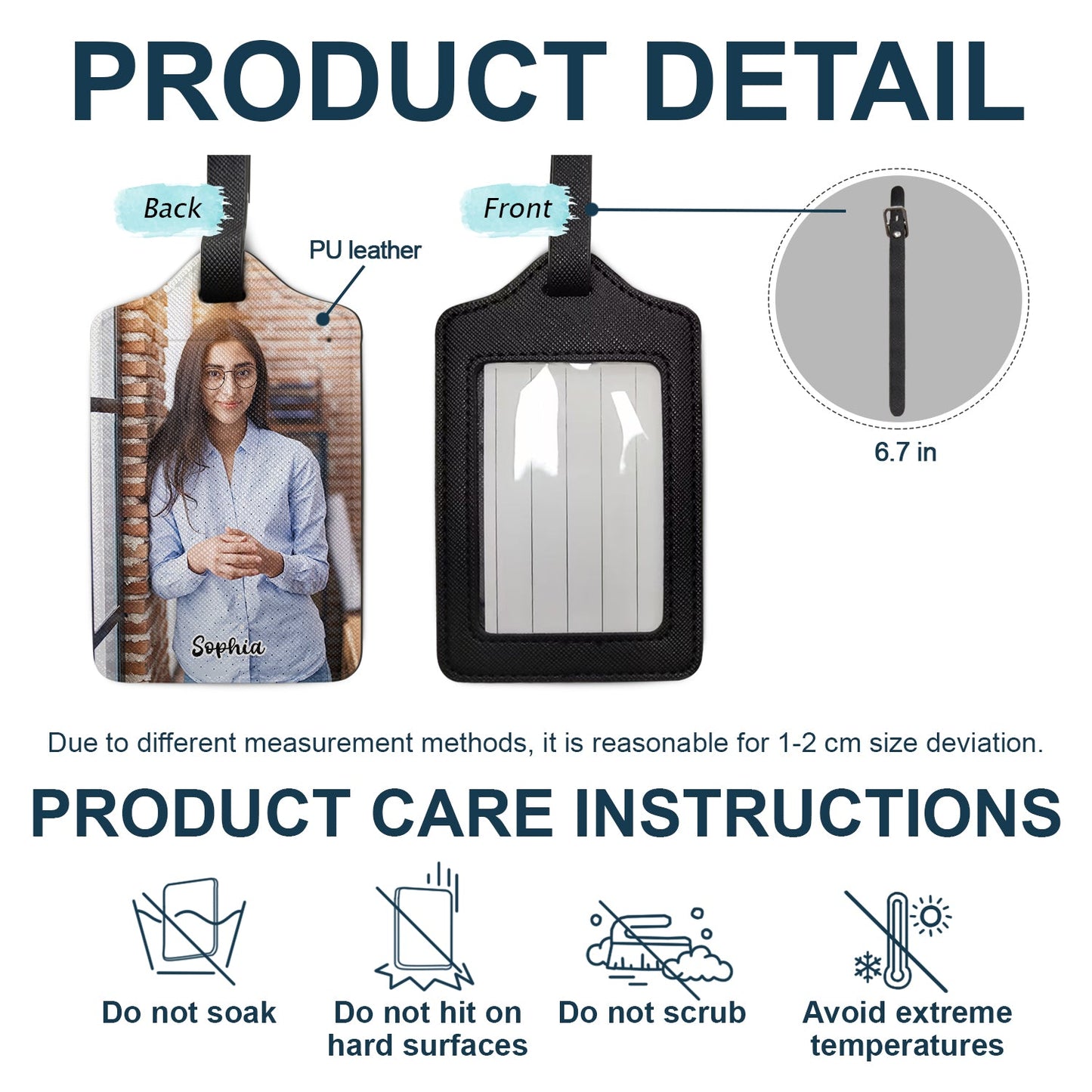 Custom Photo, Photo Tag - Gift For Traveling Lovers - Personalized Luggage Tag