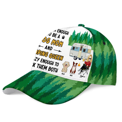 Dog Mom And Camping Queen - Gift For Dog Mom - Personalized Classic Cap