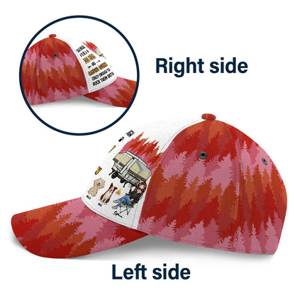 Dog Mom And Camping Queen - Gift For Dog Mom - Personalized Classic Cap