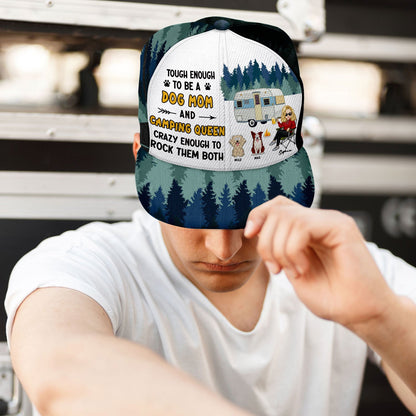 Dog Mom And Camping Queen - Gift For Dog Mom - Personalized Classic Cap