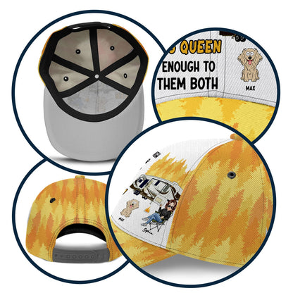 Dog Mom And Camping Queen - Gift For Dog Mom - Personalized Classic Cap