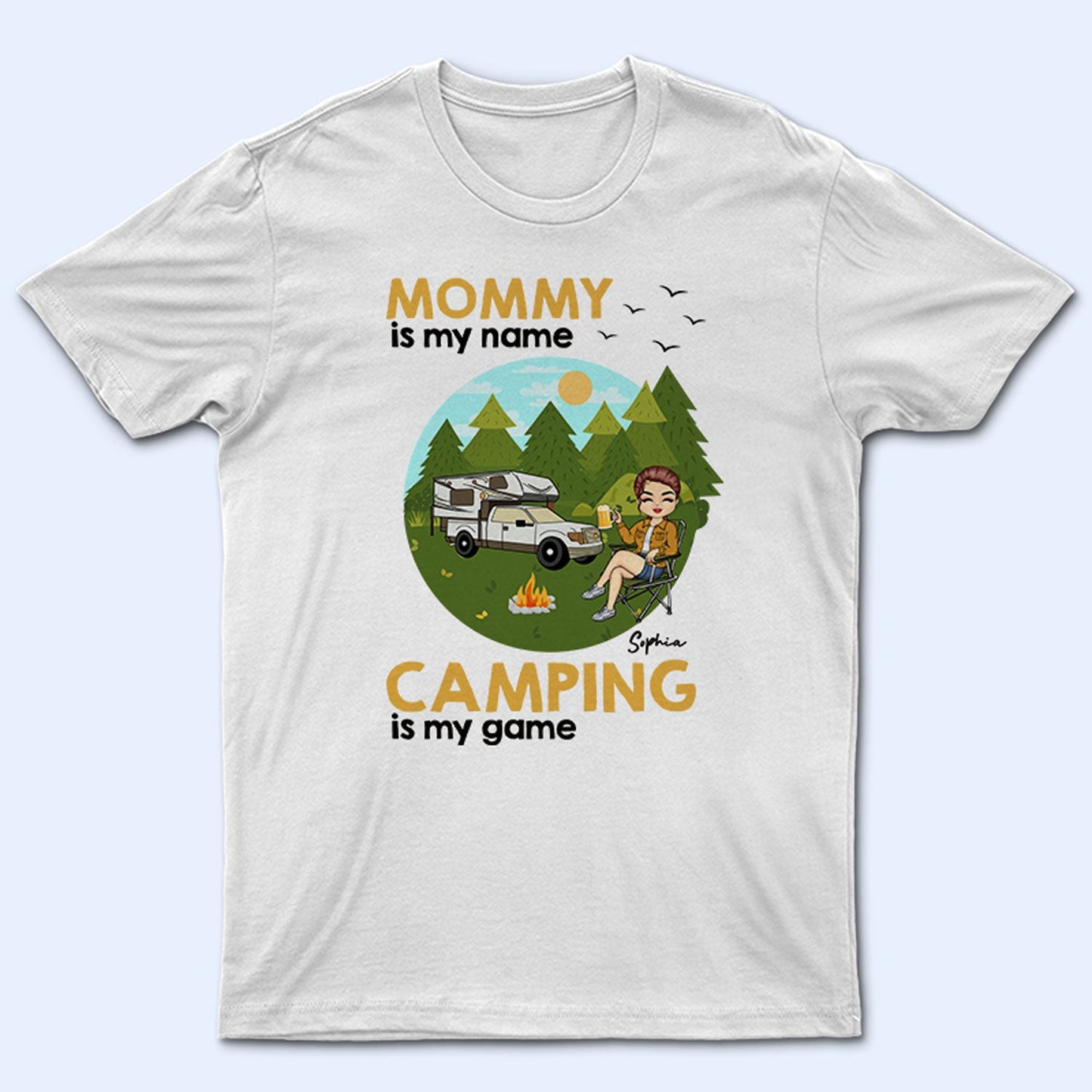 Camping Is My Game - Gift For Grandma And Mother - Personalized T Shirt