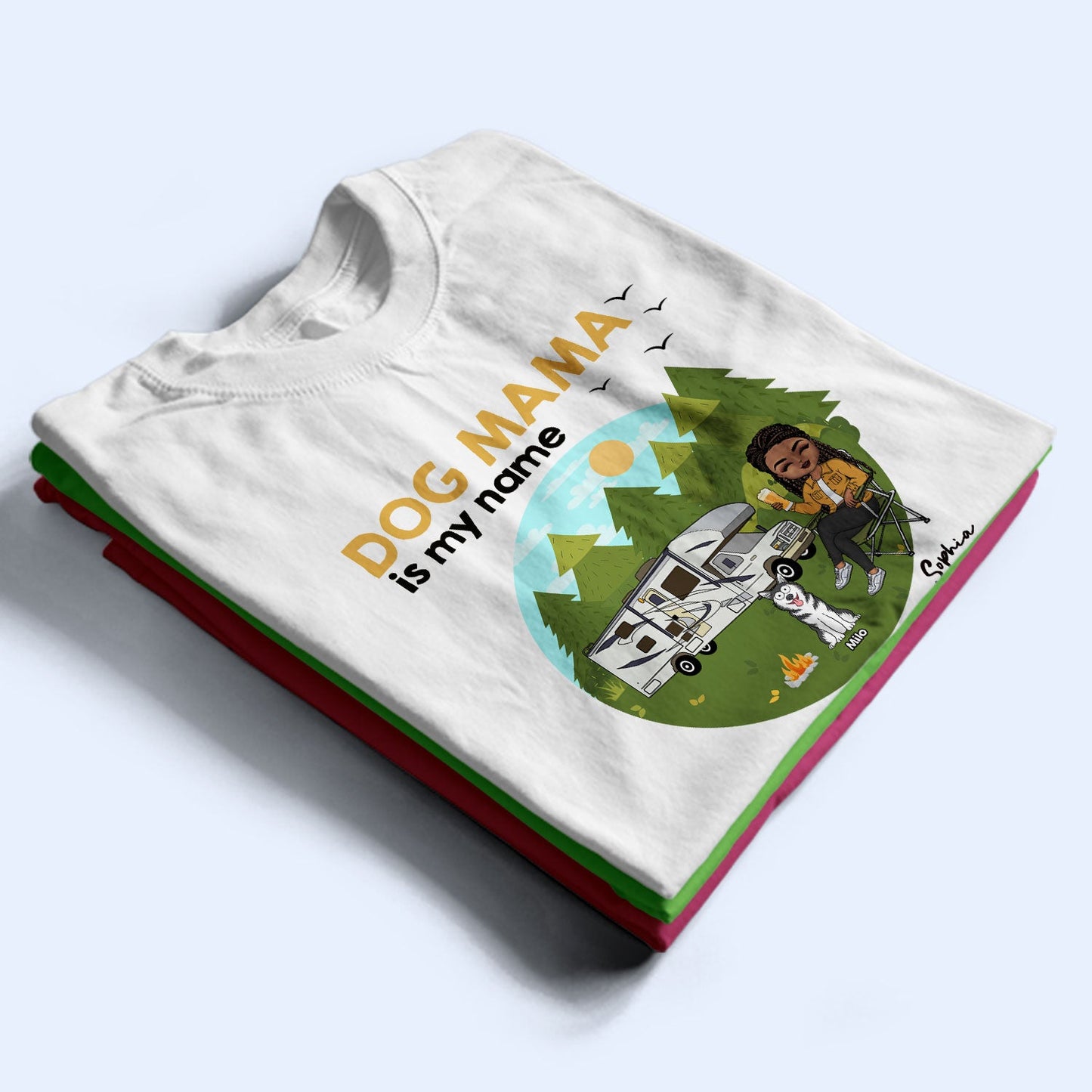 Camping Is My Game - Gift For Dog Mom - Personalized T Shirt