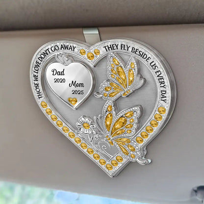 Memorial Your Wings Were Ready 3D Effect - Personalized Custom Shaped Acrylic Car Visor Clip