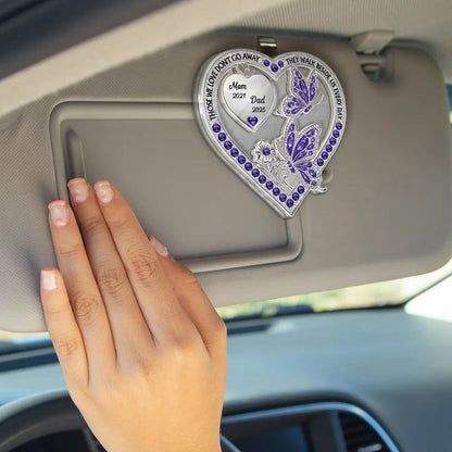 Memorial Your Wings Were Ready 3D Effect - Personalized Custom Shaped Acrylic Car Visor Clip