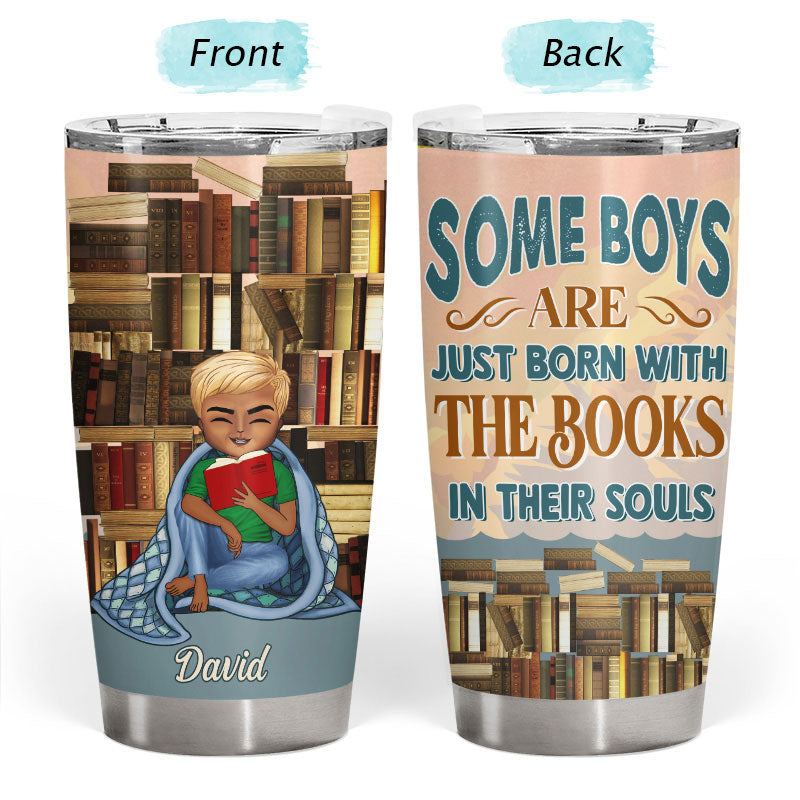 Some Girl Are Just Born - Gift For Book Lovers - Personalized Custom Tumbler