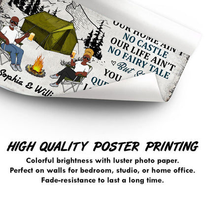 You Are My Queen Forever Old Grumpy Camper - Camping Couple - Personalized Custom Poster