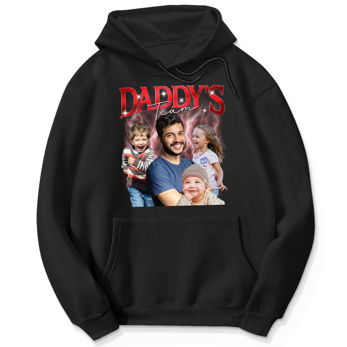 Bootleg Daddy‘s Team Photos Insert Personalized Shirt, Father's Day Gift For Dad, Husband
