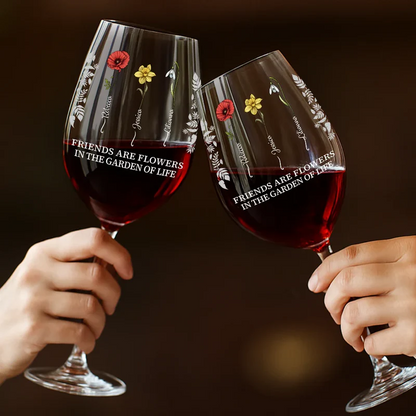 Takes A Long Time To Grow - Personalized Wine Glass