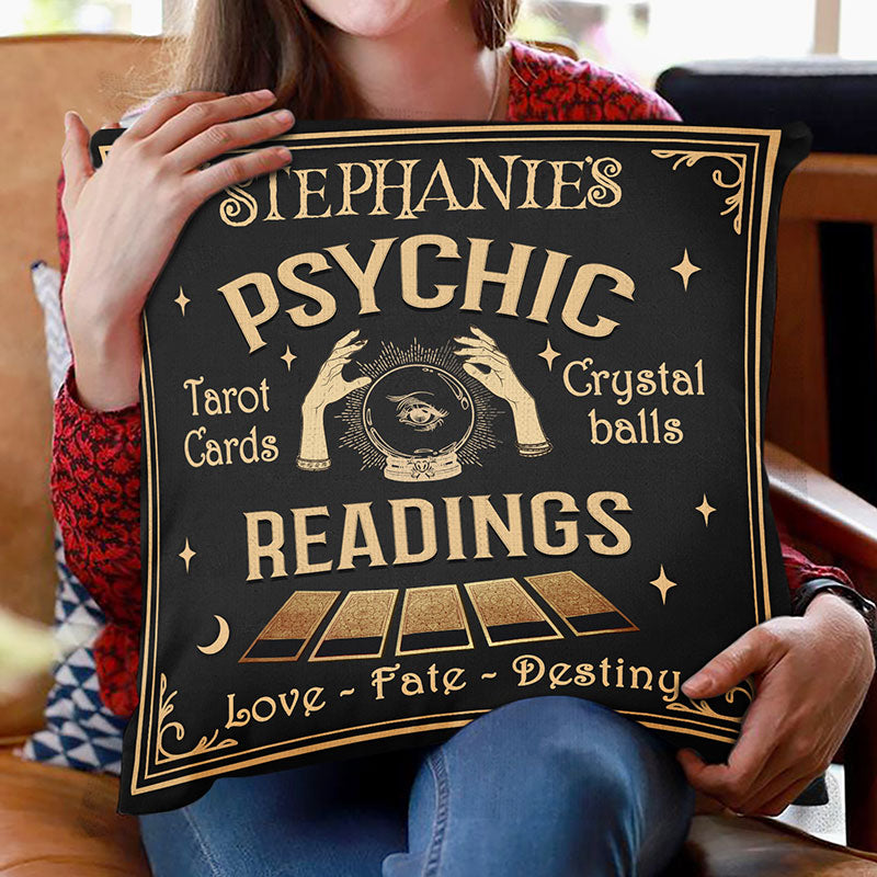 Tarot Psychic Readings Crystal Ball Tarot Cards - Personalized Custom Pillow