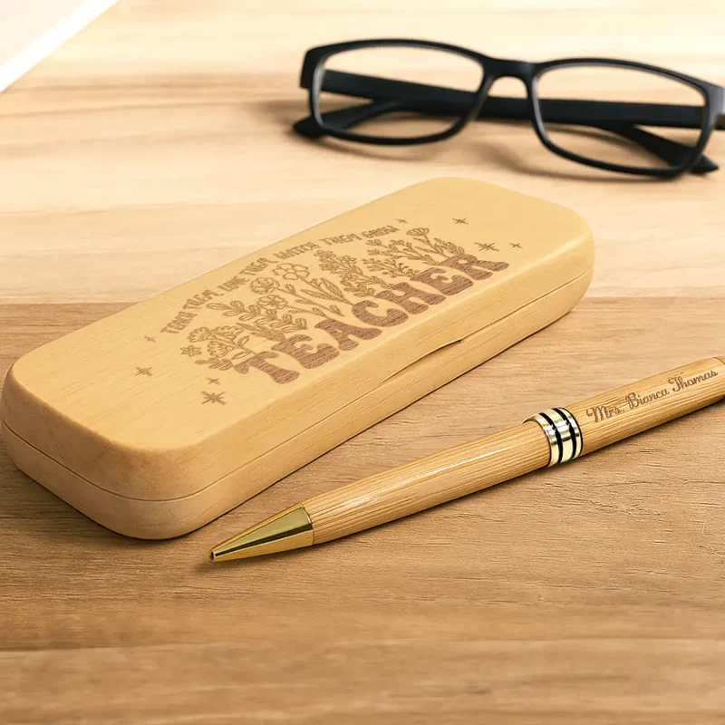 Teach Them Love Them - Personalized Wooden Pen Set