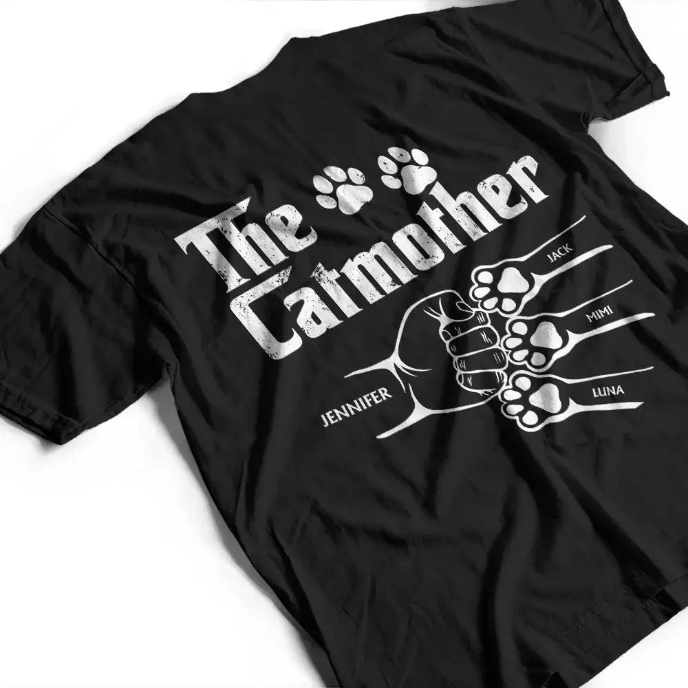 The Dogfather Hand Punch Backside - Personalized T Shirt Shirts & Tops The Next Custom Gift