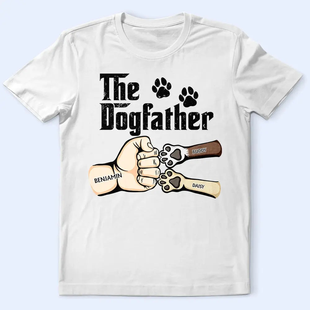 The Dogfather Hand Punch Colorful Art - Personalized T Shirt Shirts & Tops The Next Custom Gift