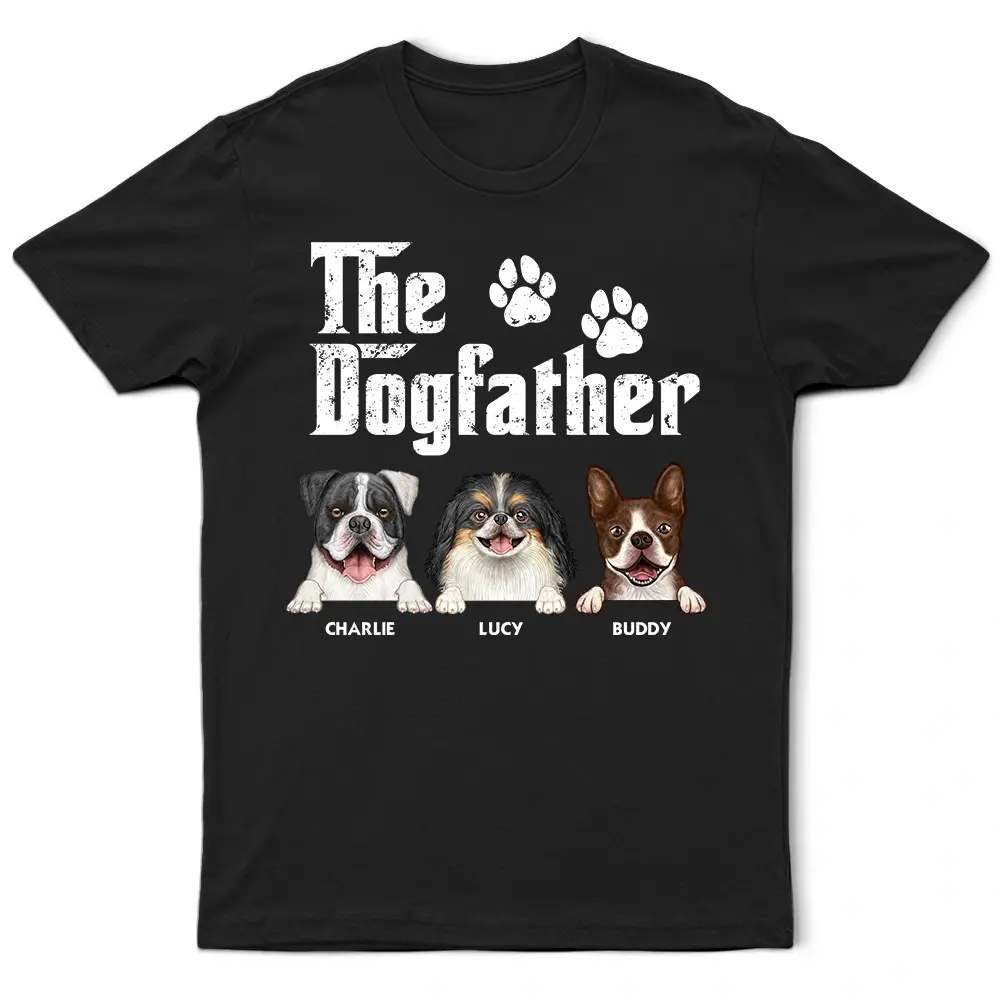 The Dogfather Semi Real - Personalized T-Shirt Shirts & Tops The Next Custom Gift