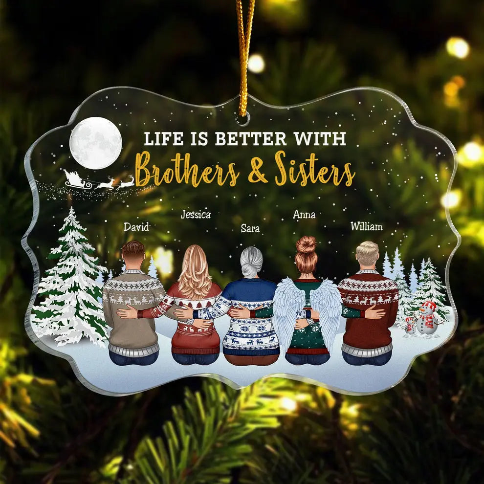 The Greatest Gift Our Parents Gave Us Was Each Other - Up To 10 People - Personalized Family Ornament ornament The Next Custom Gift