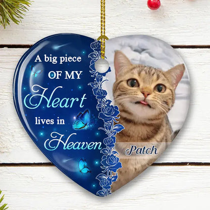 The Hardest Goodbye - Personalized Custom Heart Ceramic Christmas Ornament ornament The Next Custom Gift