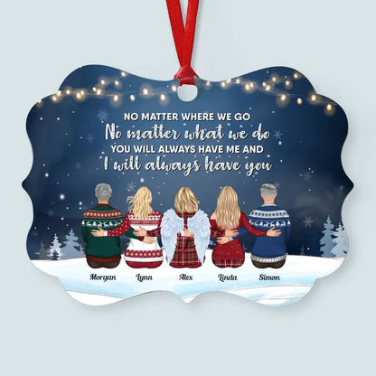 The Love Between Brothers & Sisters Is Forever - Personalized Siblings Ornament - Family Hugging ornament The Next Custom Gift