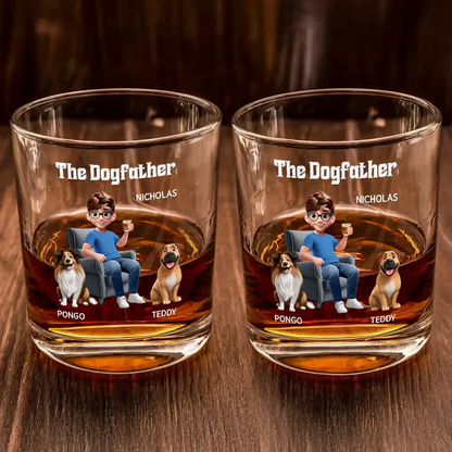 The Dogfather - Personalized Whiskey Glass