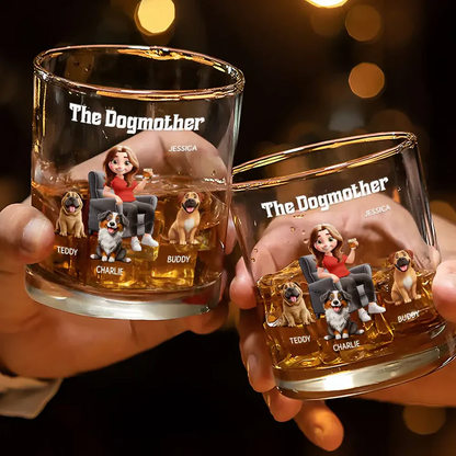 The Dogfather - Personalized Whiskey Glass