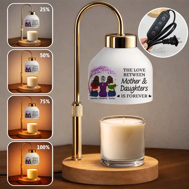 The Love Between Mother & Daughters Is Forever - Personalized Candle Warmer Lamp