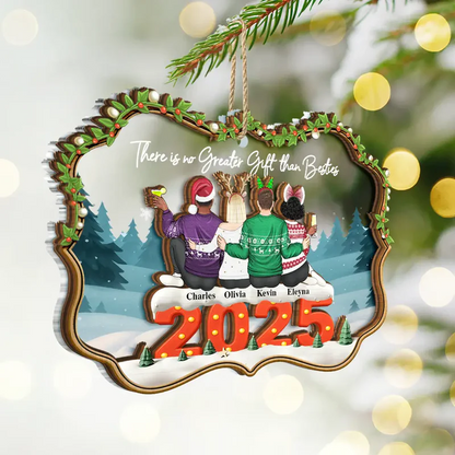 There Is No Greater Gift Than Friendship - Personalized Acrylic Ornament